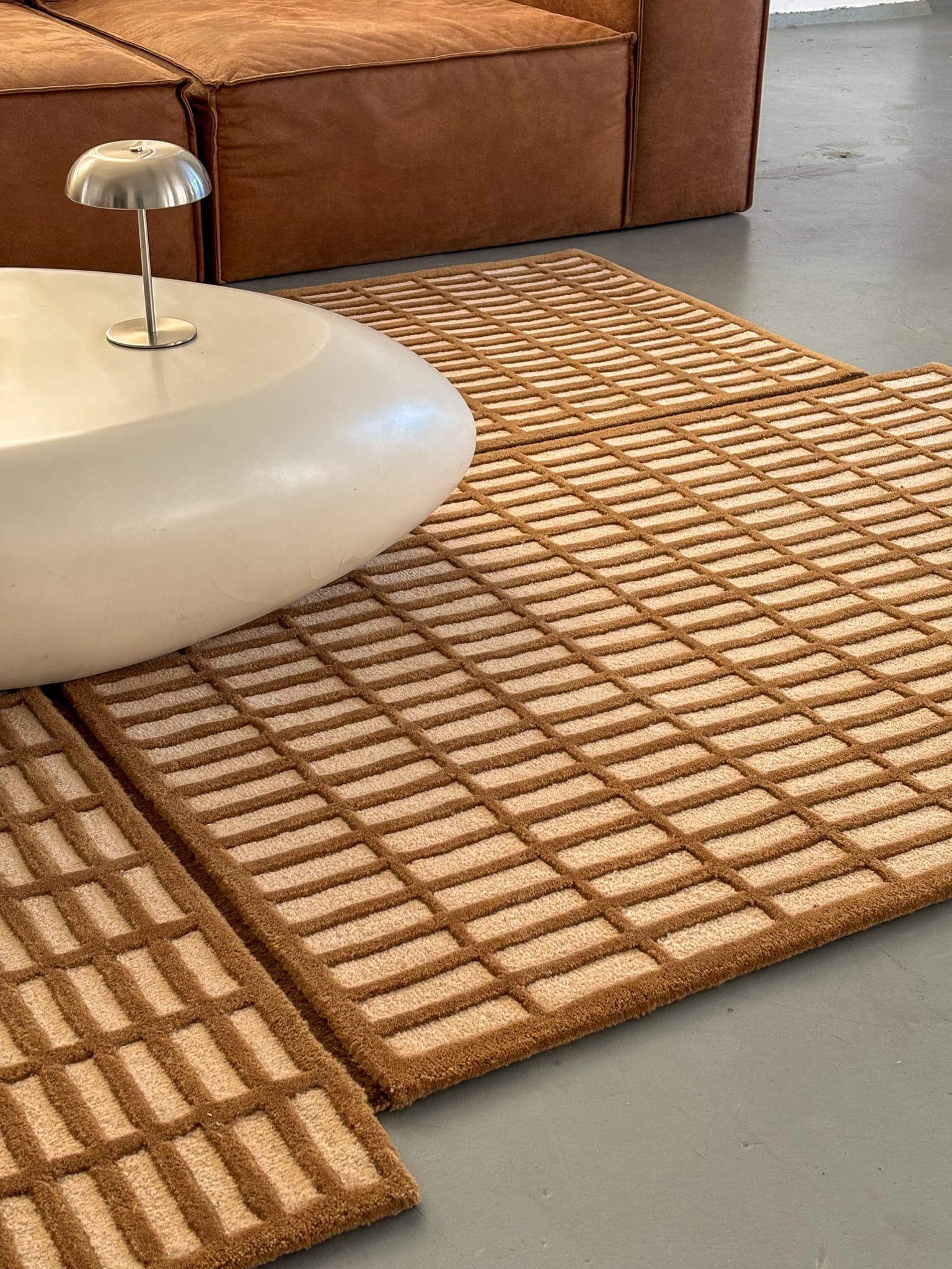 Dywan RAMA 300cm x 400cm, wełna, brązowy, beżowy, Tapis Atelier - 299675