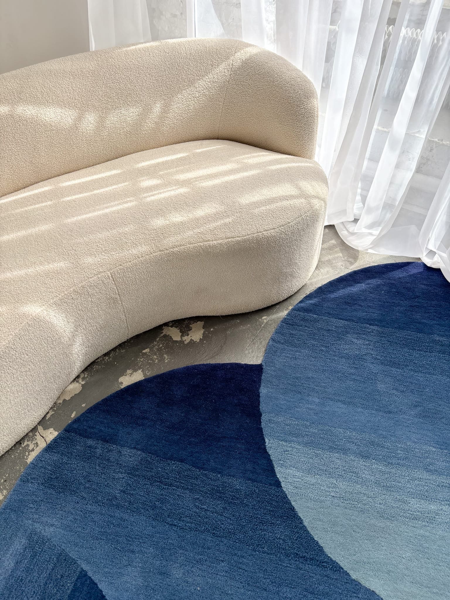 Dywan GLACE 210cm x 300cm, wełna, niebieski, Tapis Atelier - 300768