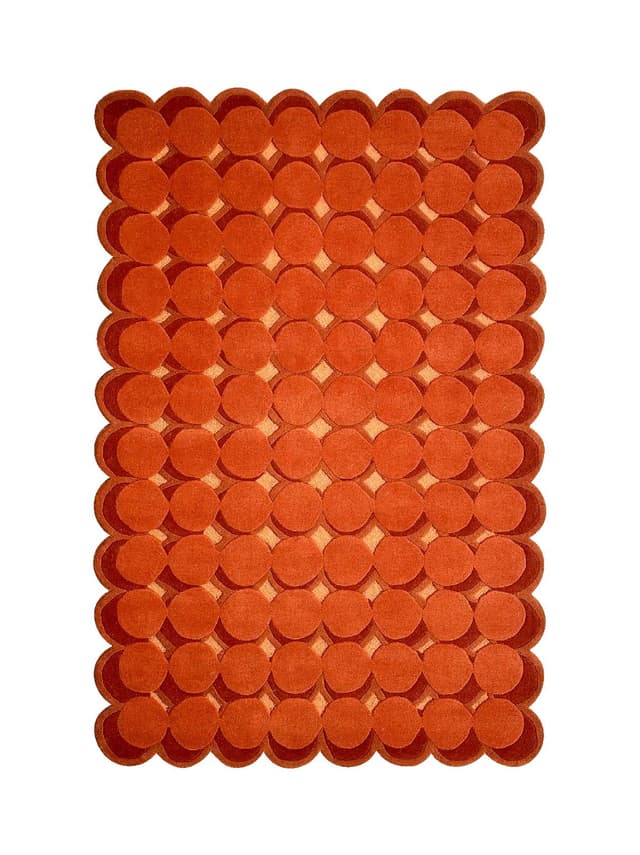 Dywan JOUETS 160cm x 240cm, wełna, czerwony, pomarańczowy, żółty, Tapis Atelier - WYMIARY