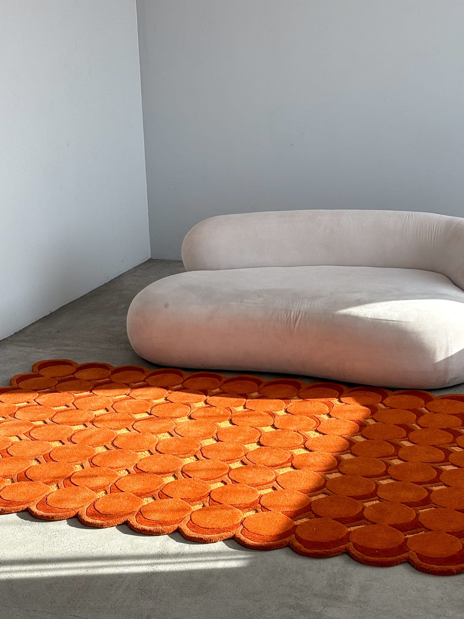 Dywan JOUETS 160cm x 240cm, wełna, czerwony, pomarańczowy, żółty, Tapis Atelier - 300997