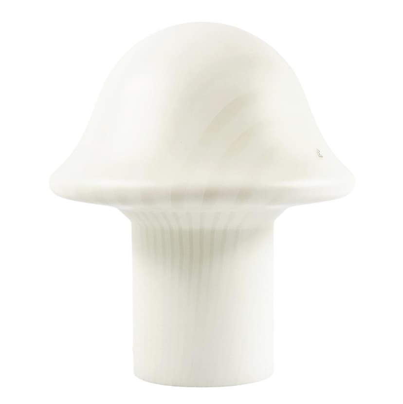Lampa stołowa Zebra, biały szary, szkło, Peill & Putzler, Niemcy, lata 70.