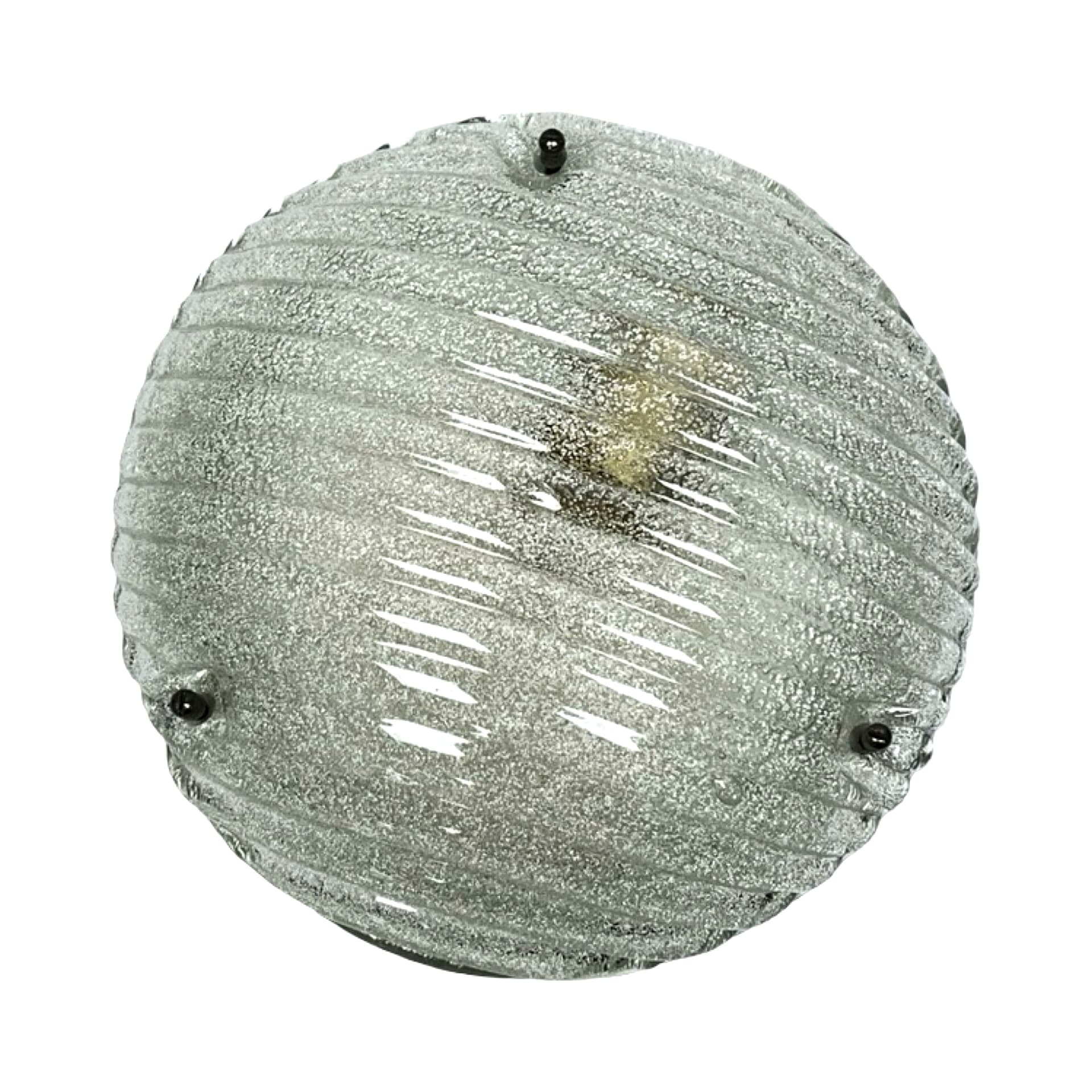 Ceiling Flush Mount Eglo 190, transparent crystal glass, Austria, 1980s. - 303887