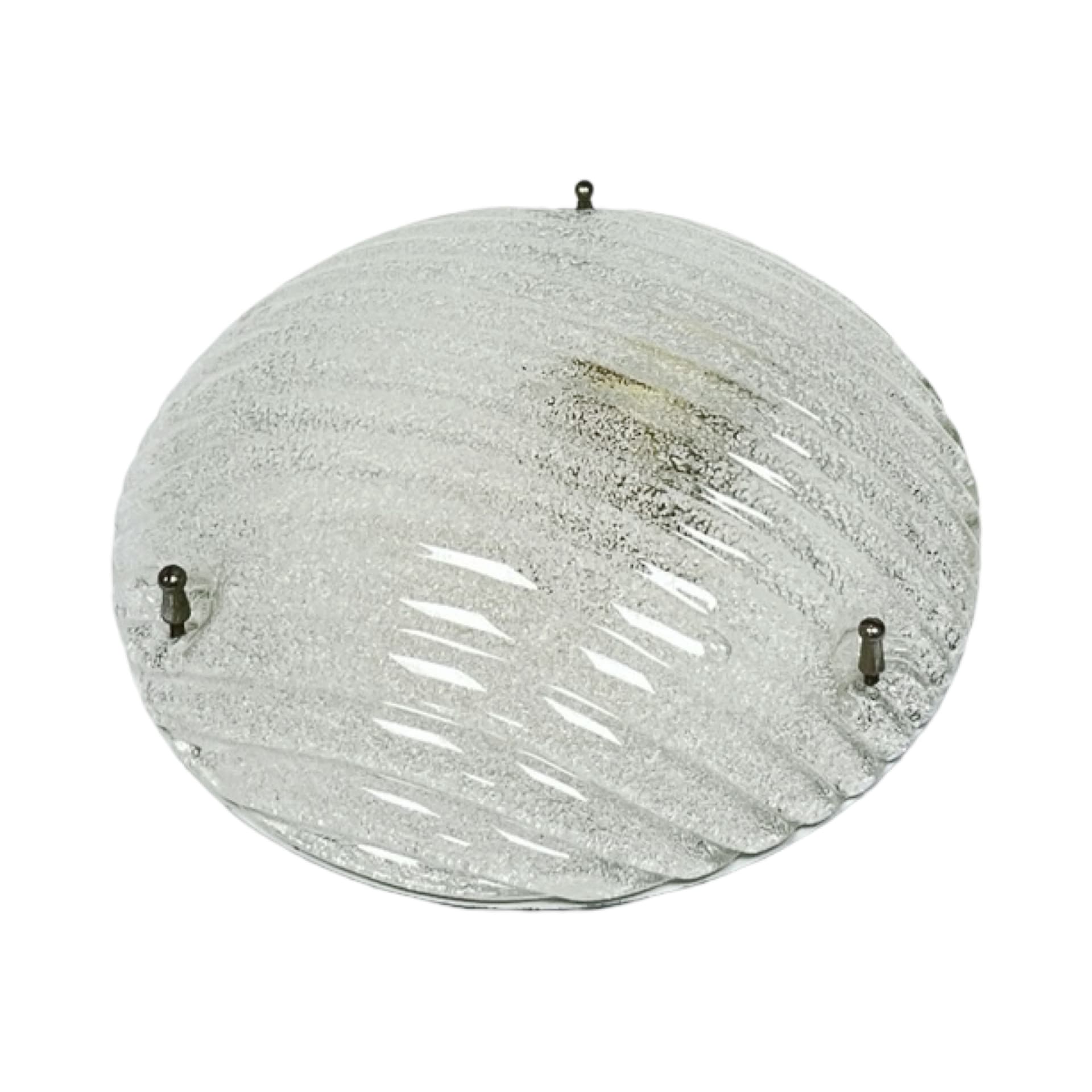 Ceiling Flush Mount Eglo 190, transparent crystal glass, Austria, 1980s. - 303882