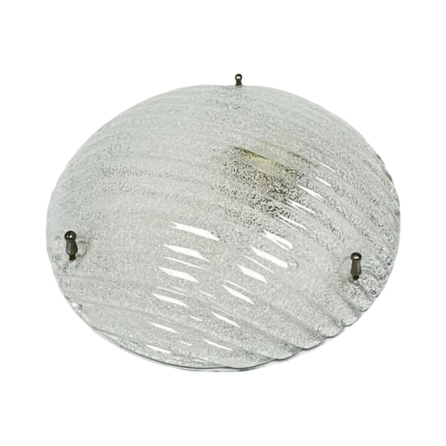 Ceiling Flush Mount Eglo 190, transparent crystal glass, Austria, 1980s. - DIMENSION