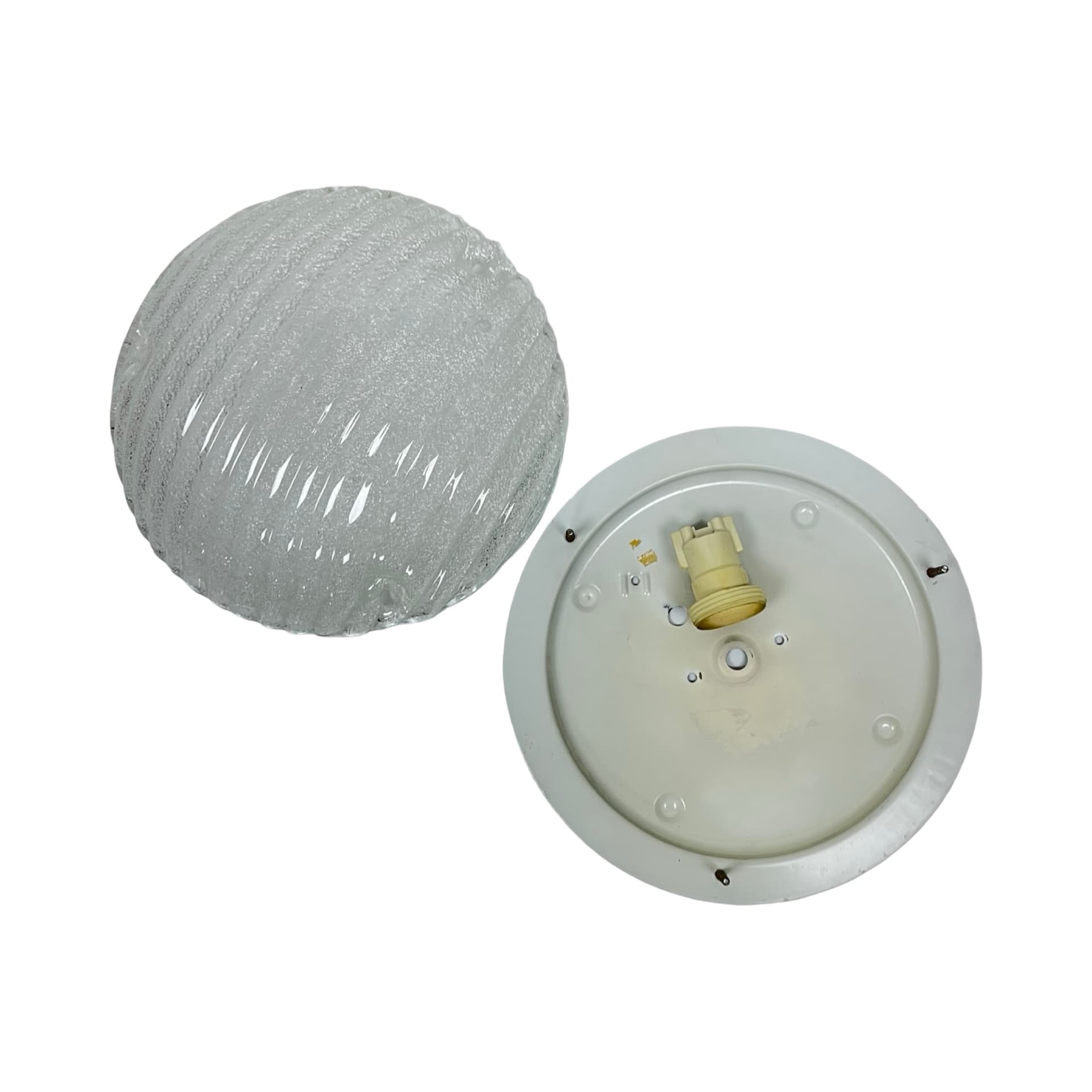 Ceiling Flush Mount Eglo 190, transparent crystal glass, Austria, 1980s. - 303885