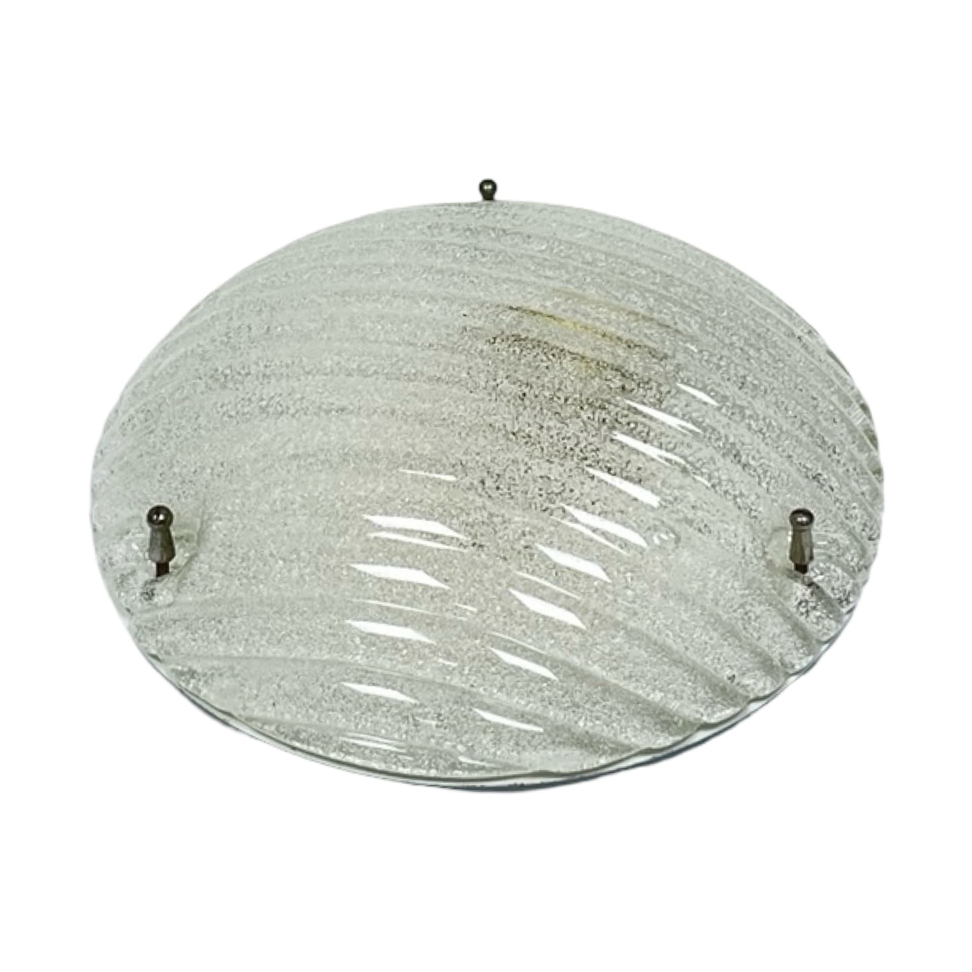 Ceiling Flush Mount Eglo 190, transparent crystal glass, Austria, 1980s. - 303888