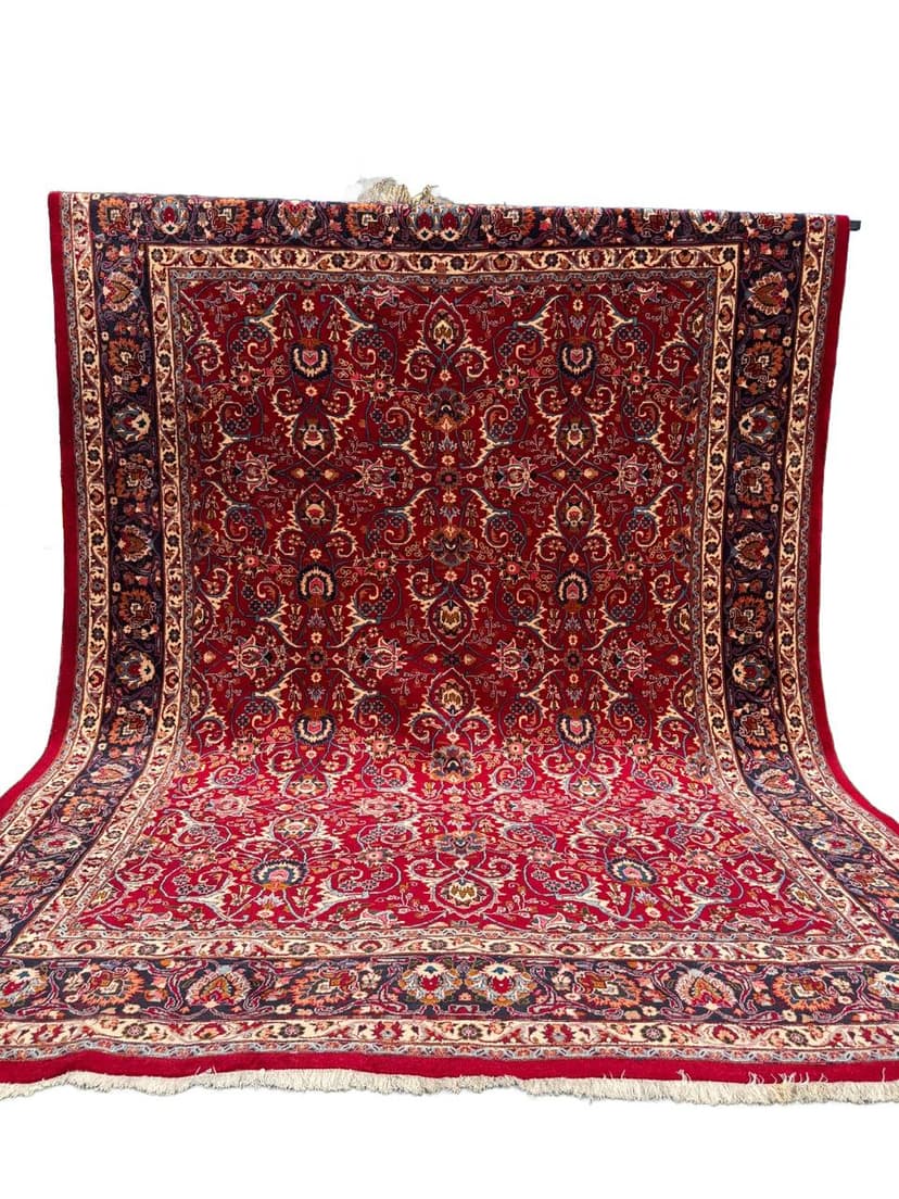 Dywan Tabriz 400x300 cm, czerwony, wełna kaszmirowa, Iran