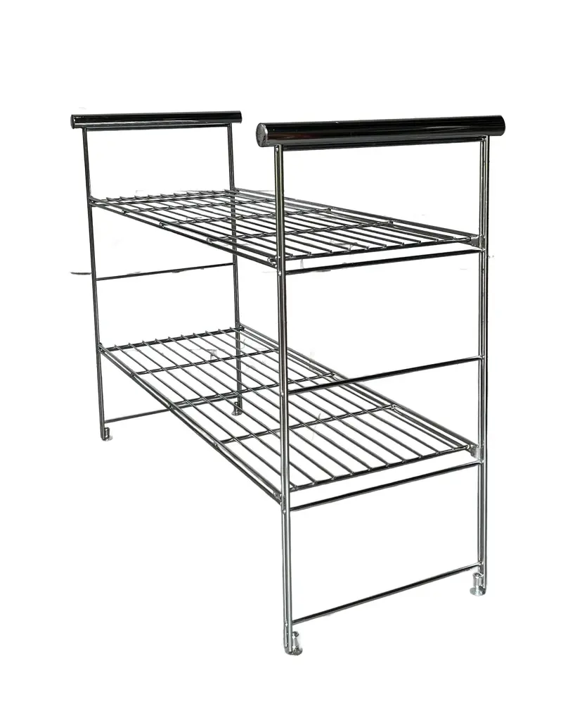 Shelving Unit Bauhaus, chrome, steel, 1990s