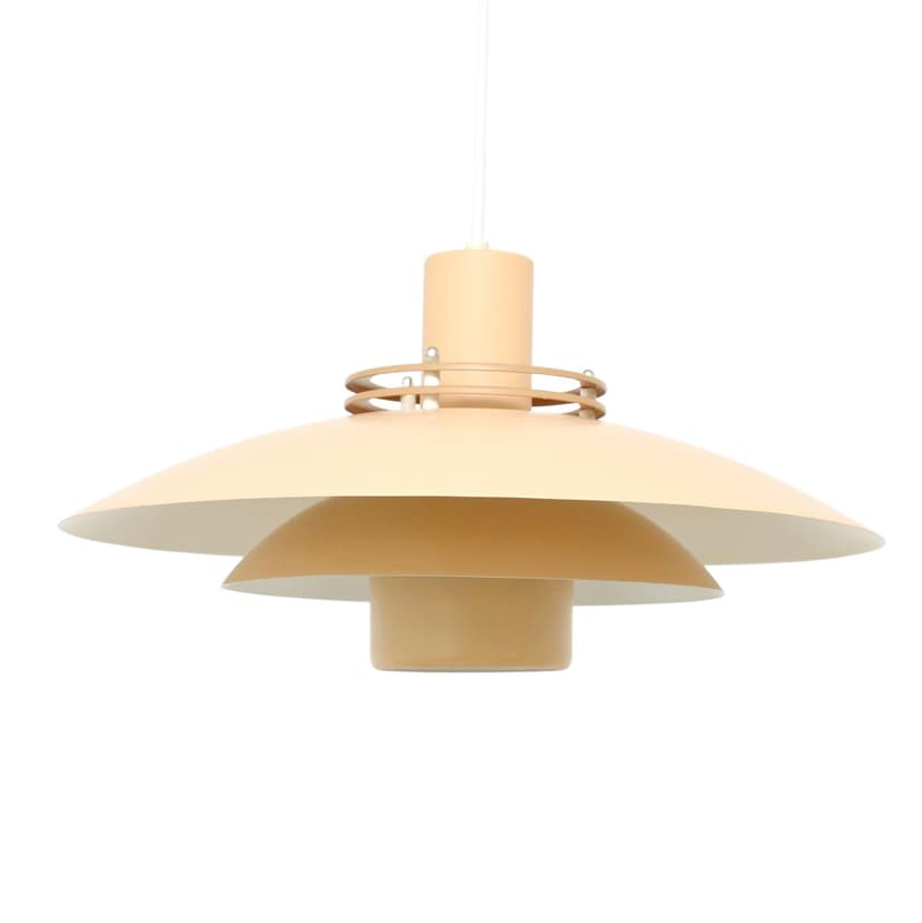 Pendant Lamp Form Light, orange, metal, Form Light, Denmark, 1970s.