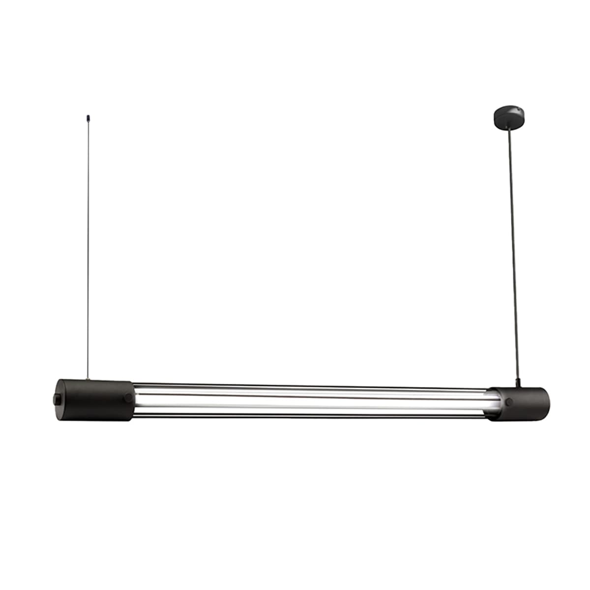 Pendant lamp VALO 150 cm, black, silver, Thoro