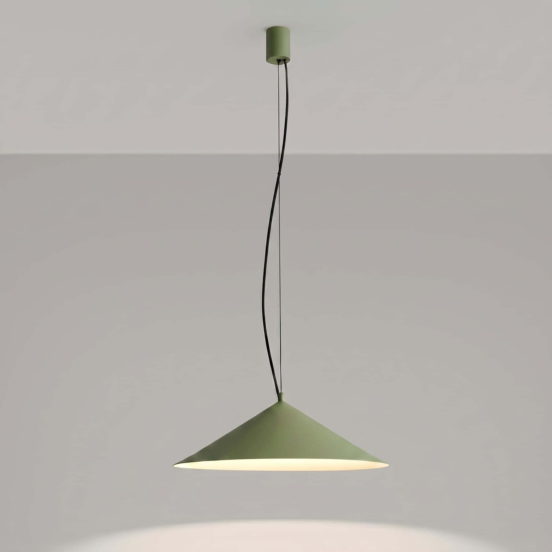 Pendant lamp FINT olive green, Thoro - 309201