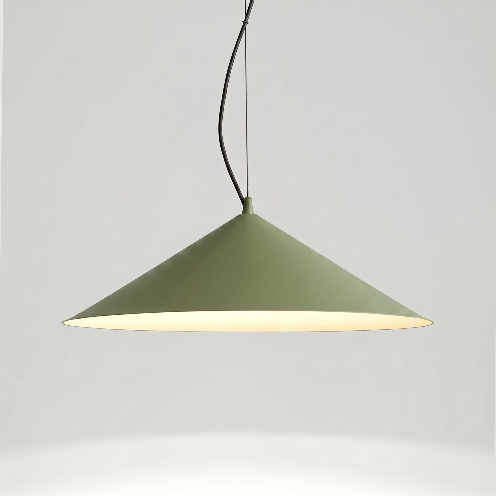 Pendant lamp FINT olive green, Thoro - 309196