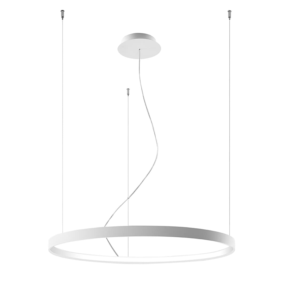 Żyrandol RIO 78 cm, biały, Thoro