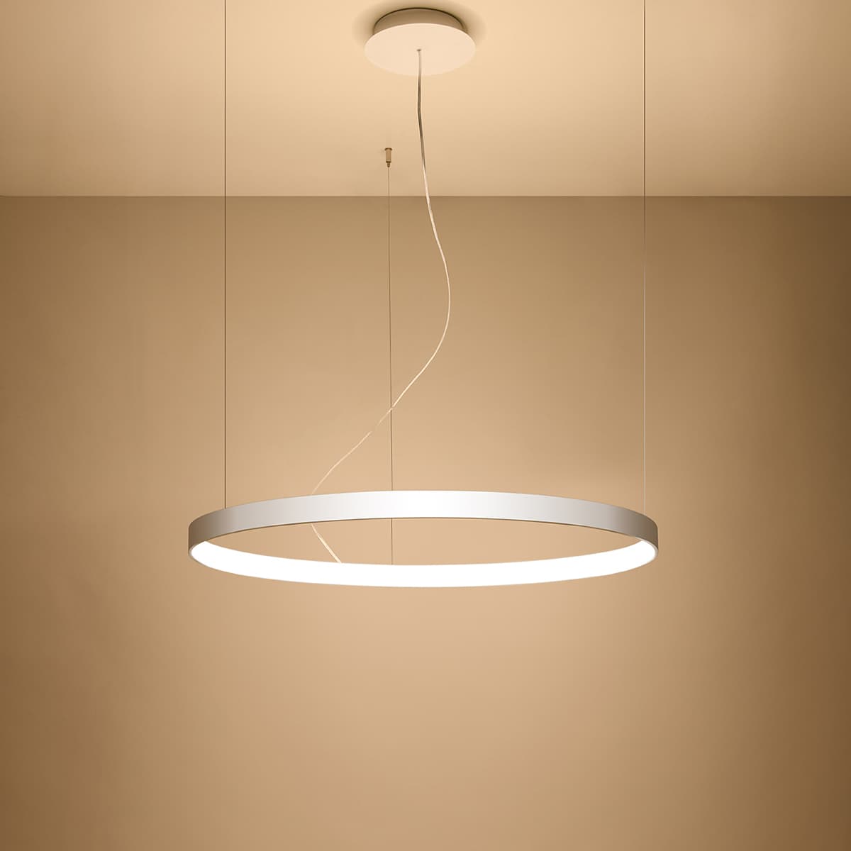 Żyrandol RIO 78 cm, biały, Thoro - 309514