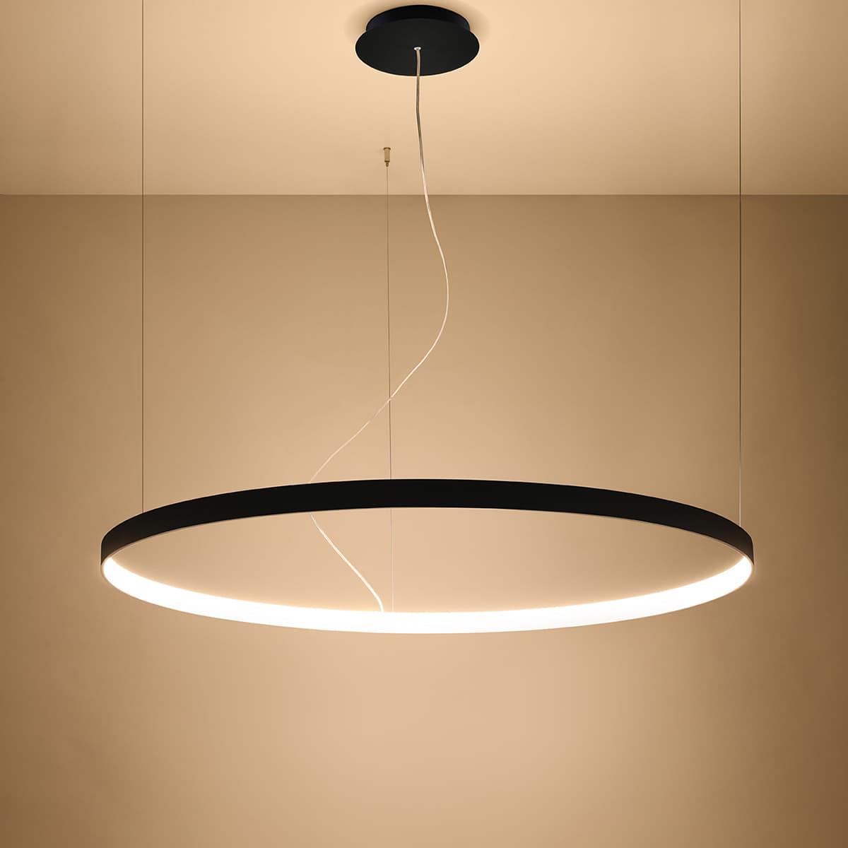 Żyrandol RIO 110 cm, czarny, Thoro - 309501