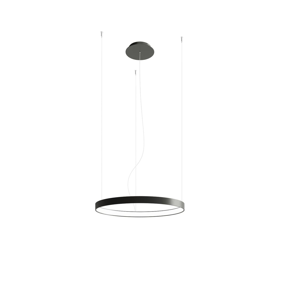 Żyrandol RIO 55 cm, czarny, Thoro