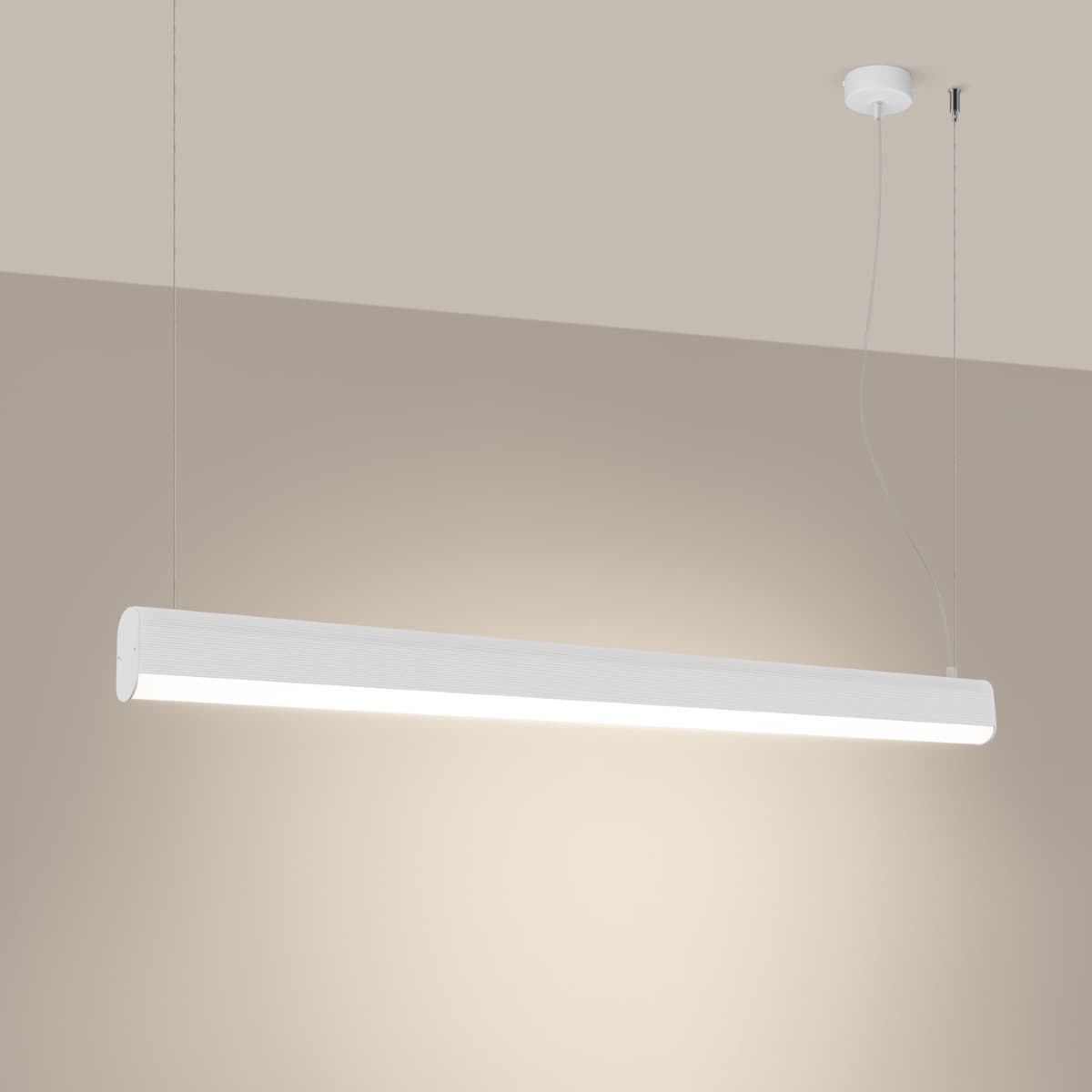Pendant lamp FARGE white, Thoro - 310256
