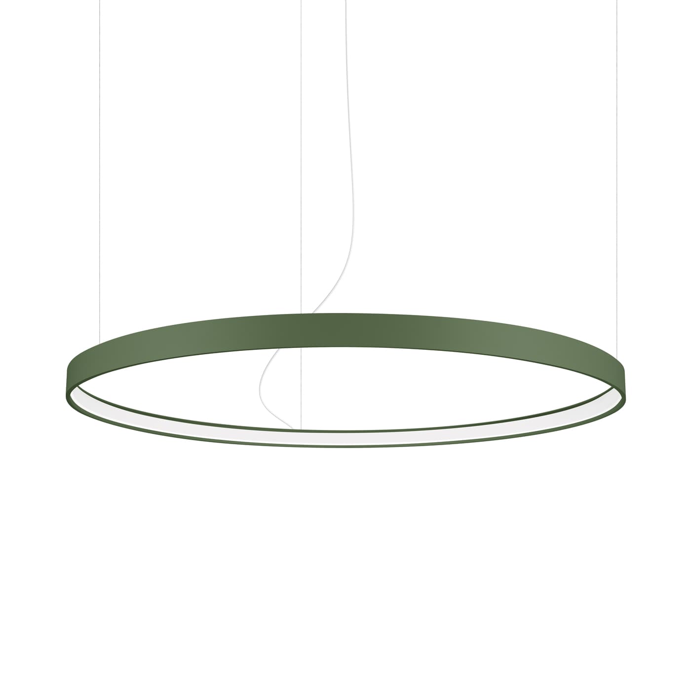 Żyrandol RIO 110 cm, zielona oliwka, Thoro