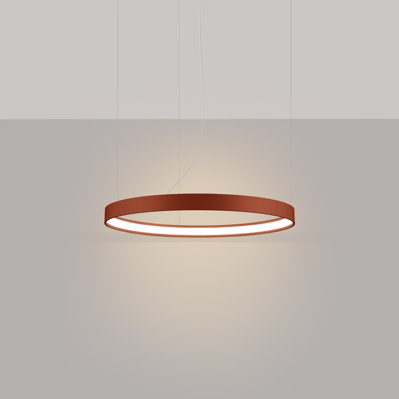 Żyrandol RIO 55 cm, ochra czerwona, Thoro - 310074