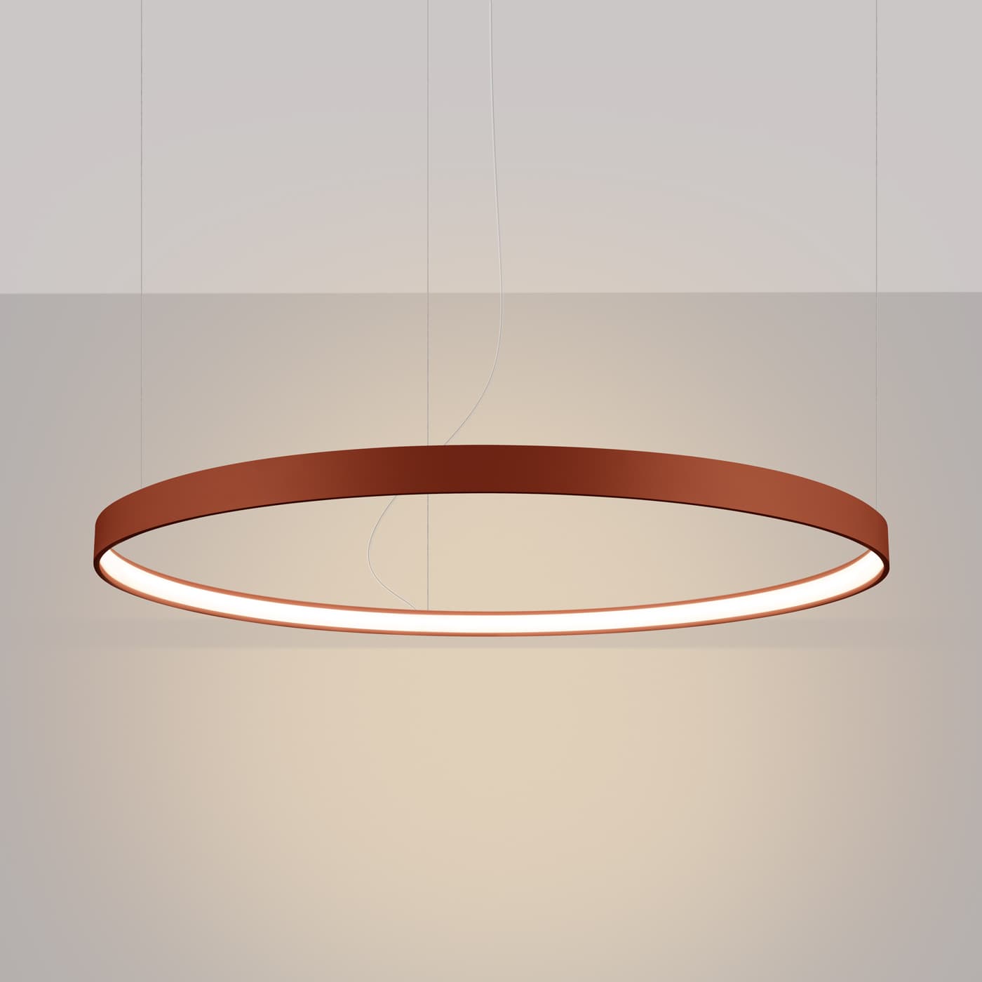 Żyrandol RIO 110 cm, ochra czerwona, Thoro - 310052