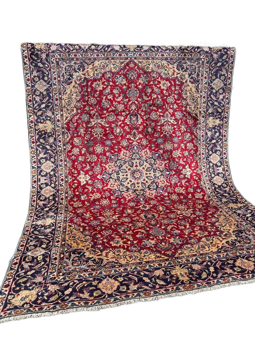 Rug Keshan 400x300 cm, red, wool, Iran