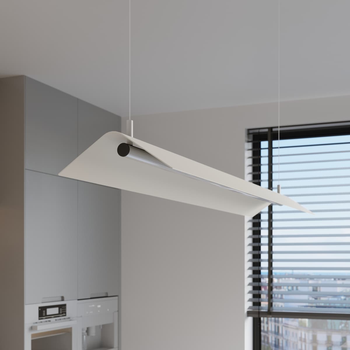 Pendant lamp ELVA white, Thoro - 309883