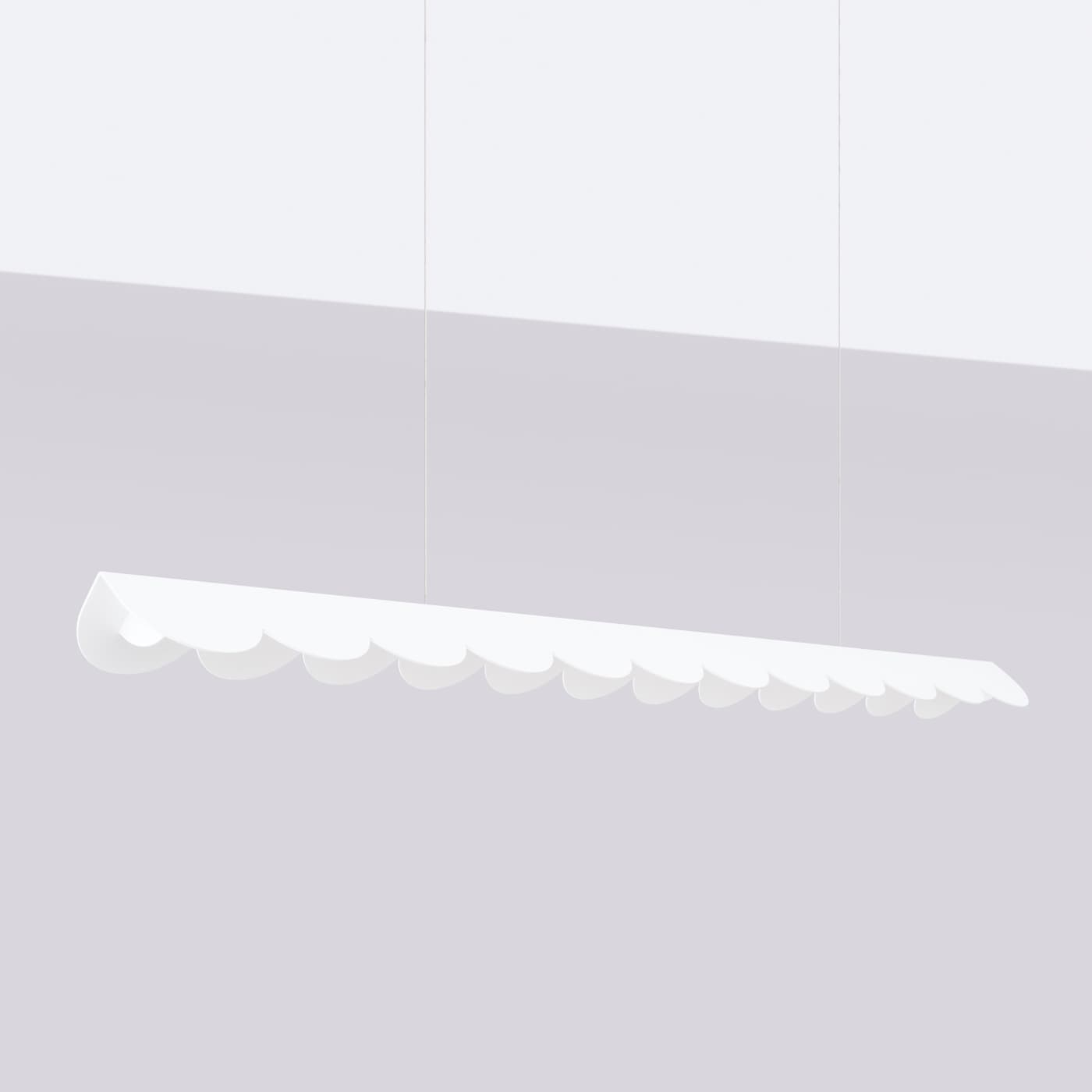 Lampa wisząca BISCUIT 130 cm biała, Thoro - 310362