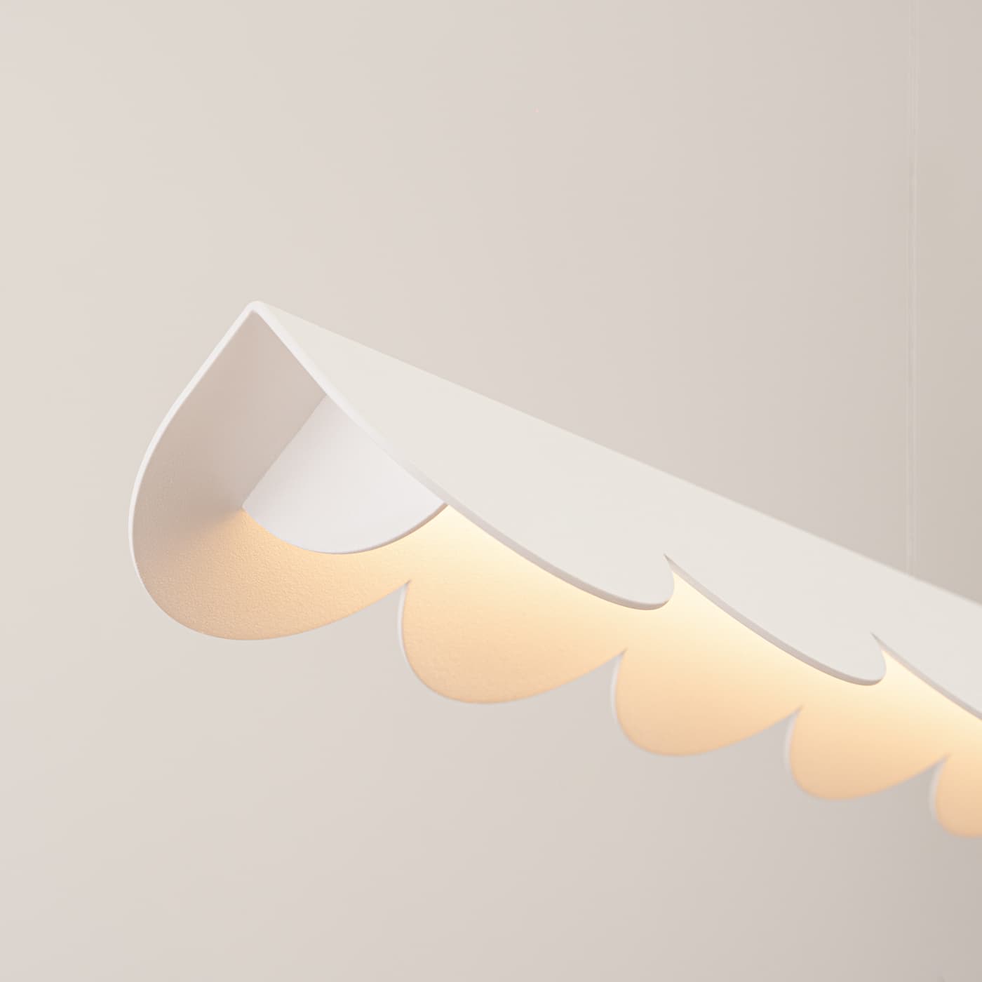 Lampa wisząca BISCUIT 130 cm biała, Thoro - 310365