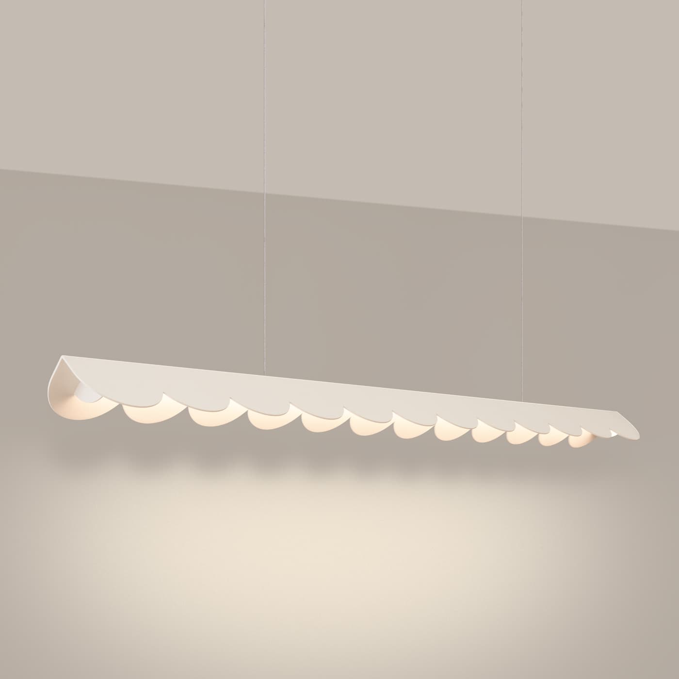 Lampa wisząca BISCUIT 130 cm beżowa, Thoro - 310514