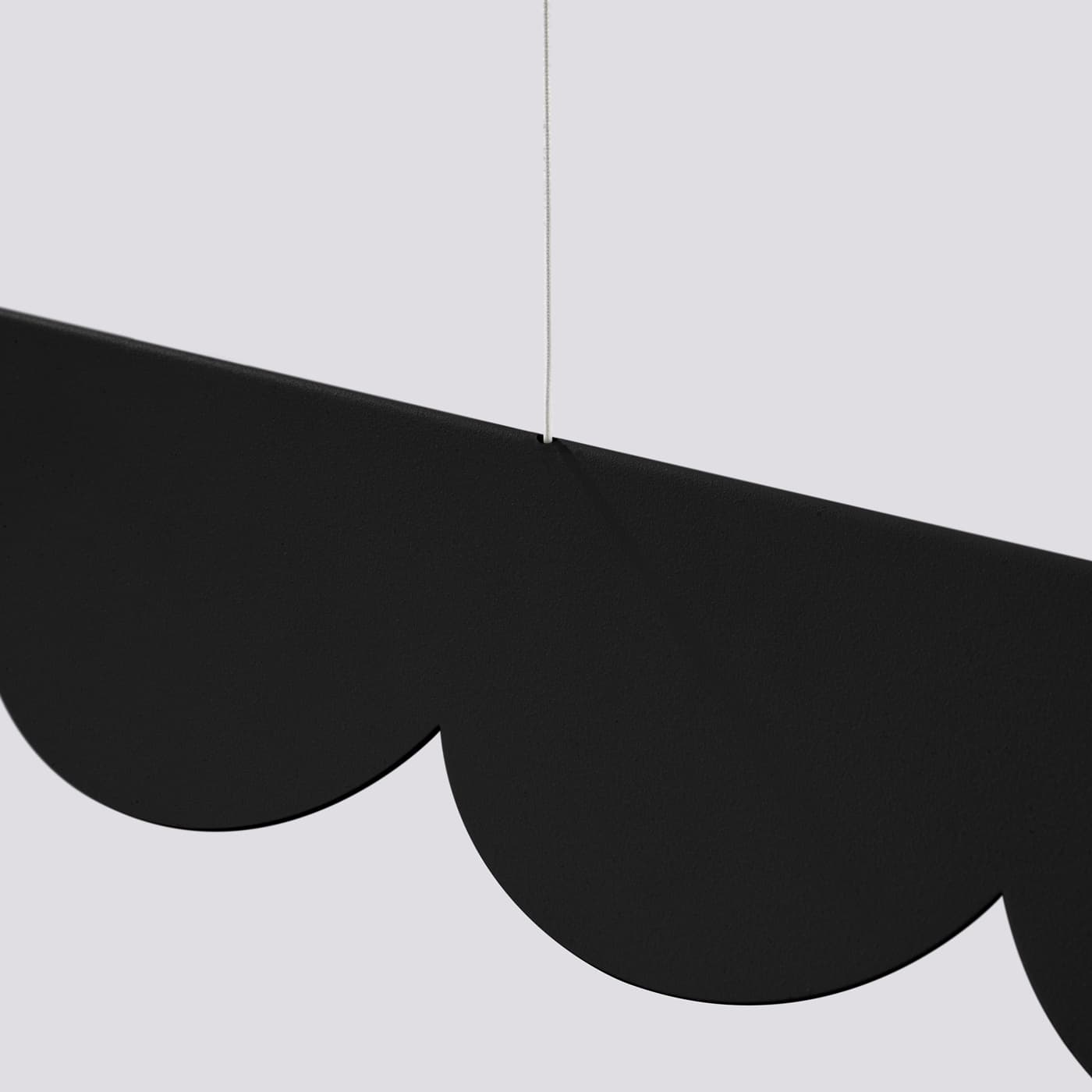 Lampa wisząca BISCUIT 130 cm czarna, Thoro - 310495