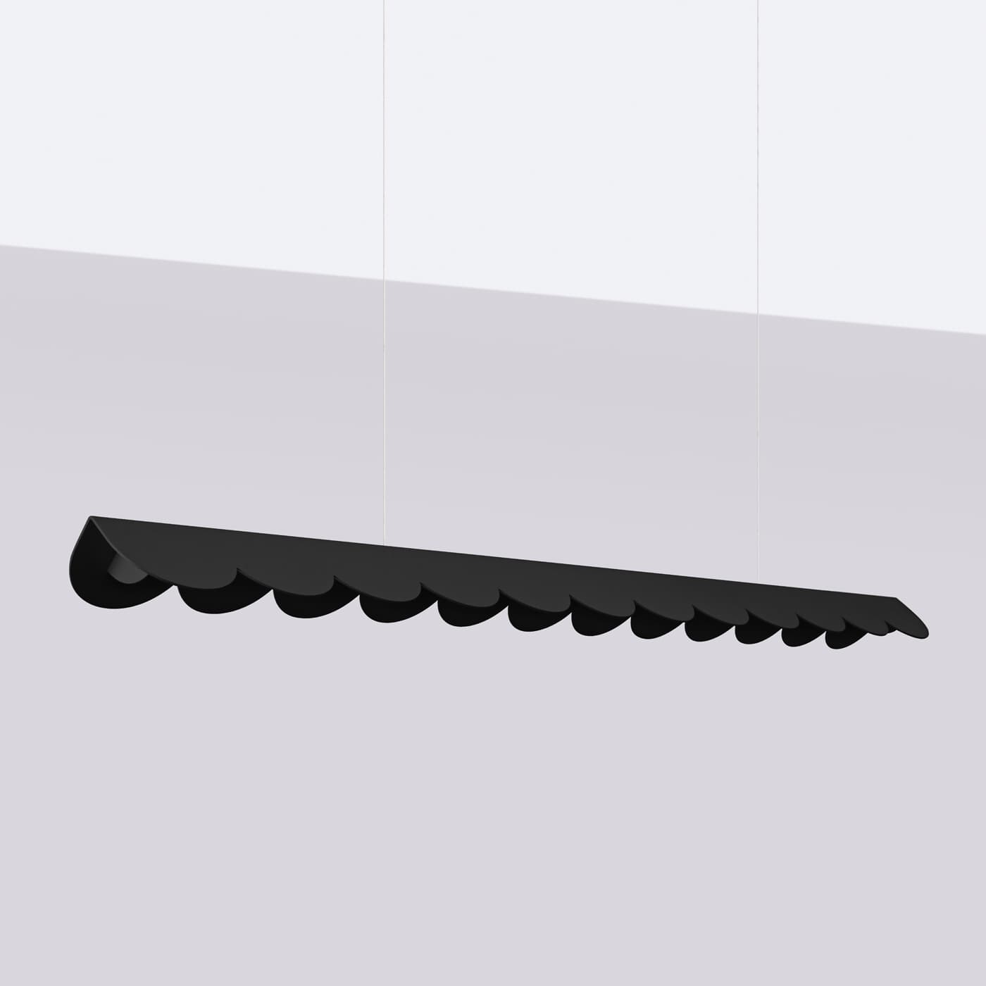 Lampa wisząca BISCUIT 130 cm czarna, Thoro - 310490