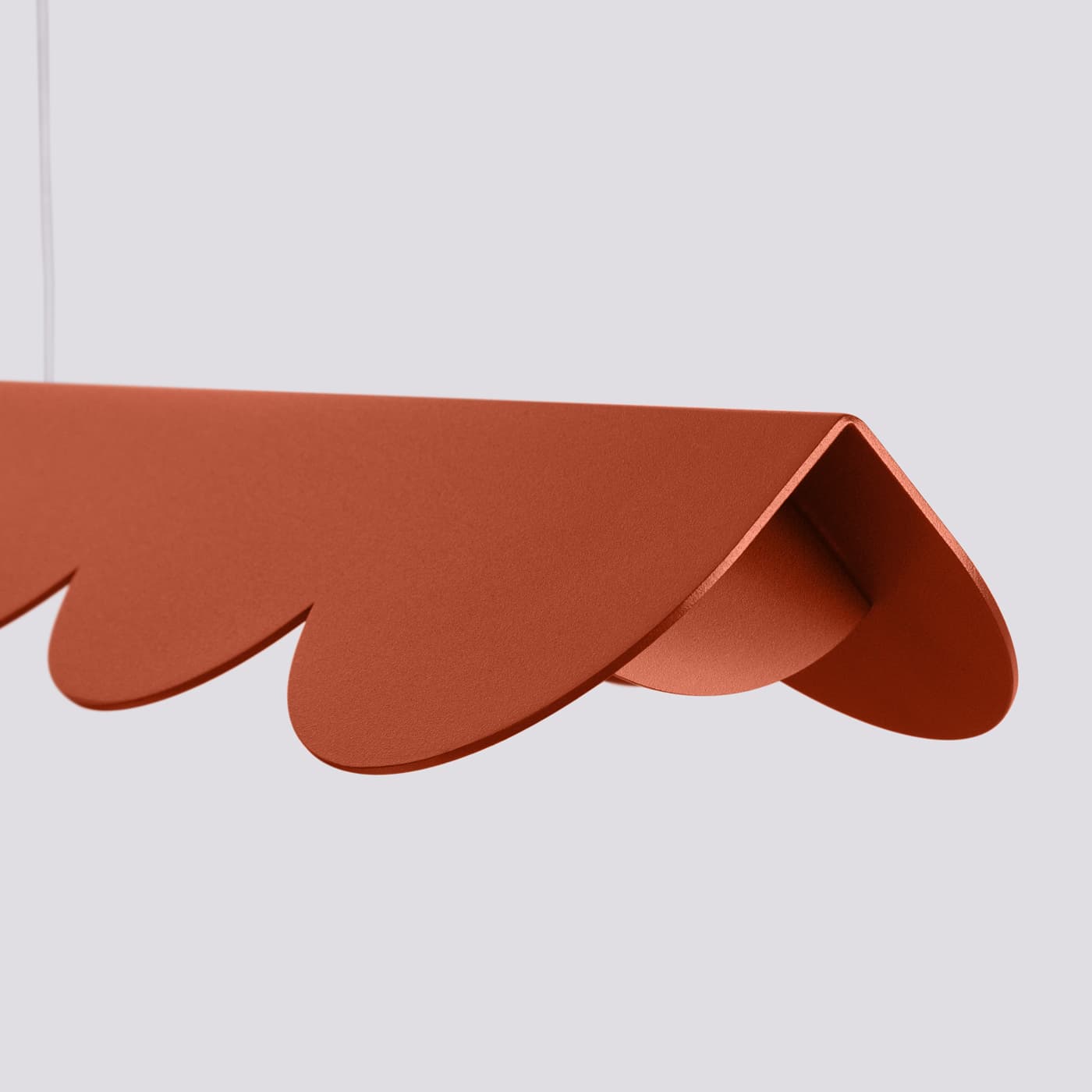 Lampa wisząca BISCUIT 130 cm ochra czerwona, Thoro - 310483