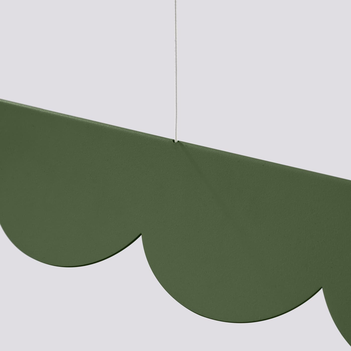 Lampa wisząca BISCUIT 130 cm zielona oliwka, Thoro - 310473
