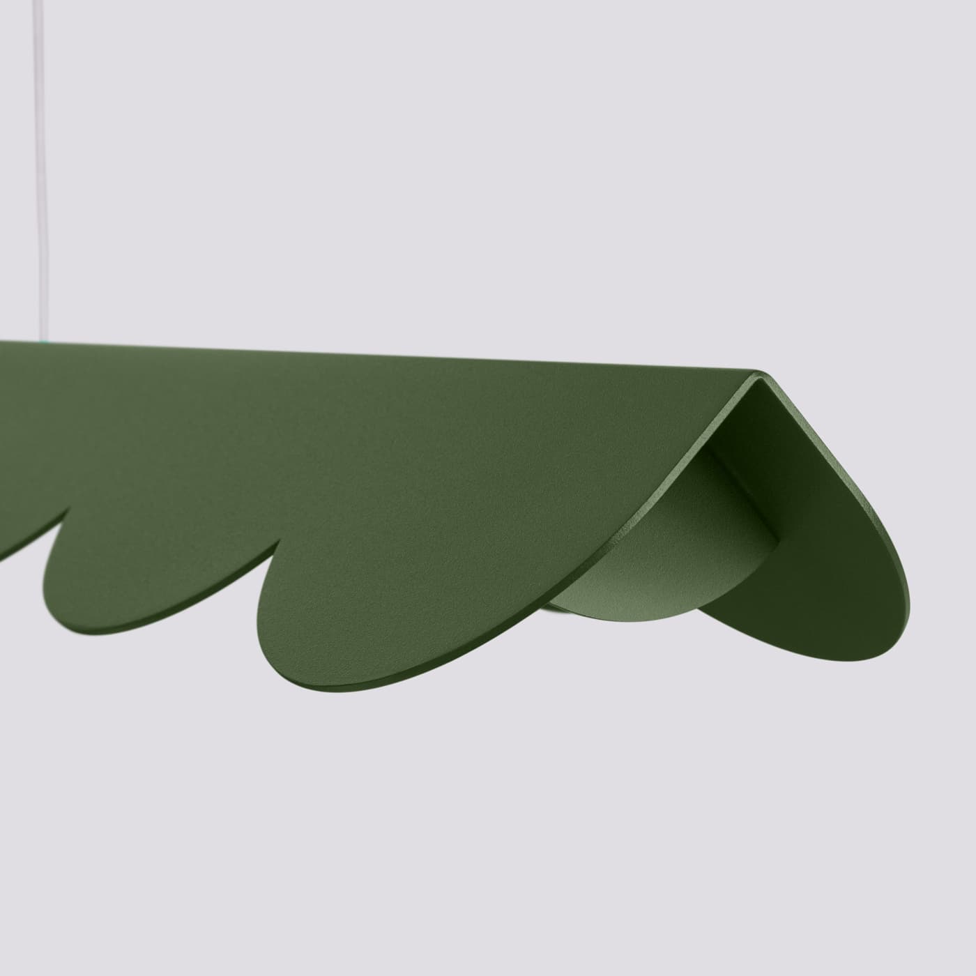 Lampa wisząca BISCUIT 130 cm zielona oliwka, Thoro - 310472