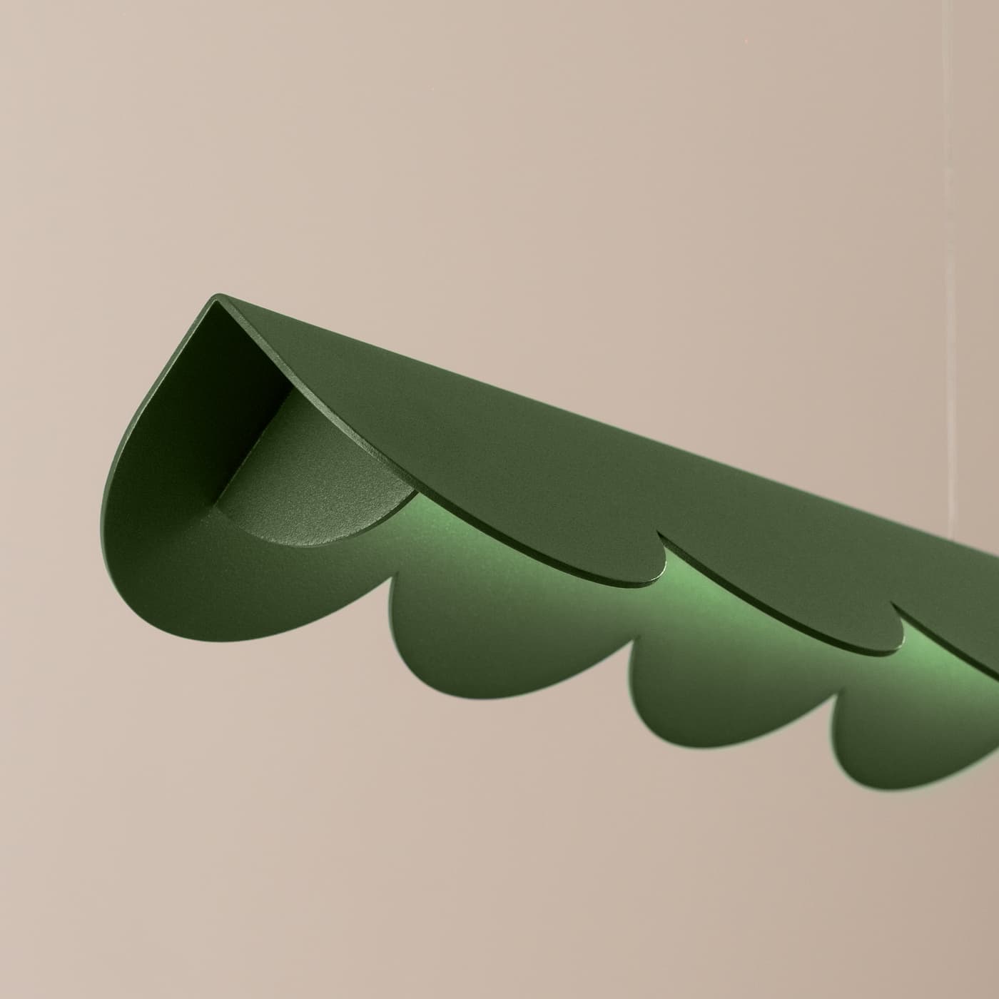 Lampa wisząca BISCUIT 130 cm zielona oliwka, Thoro - 310471