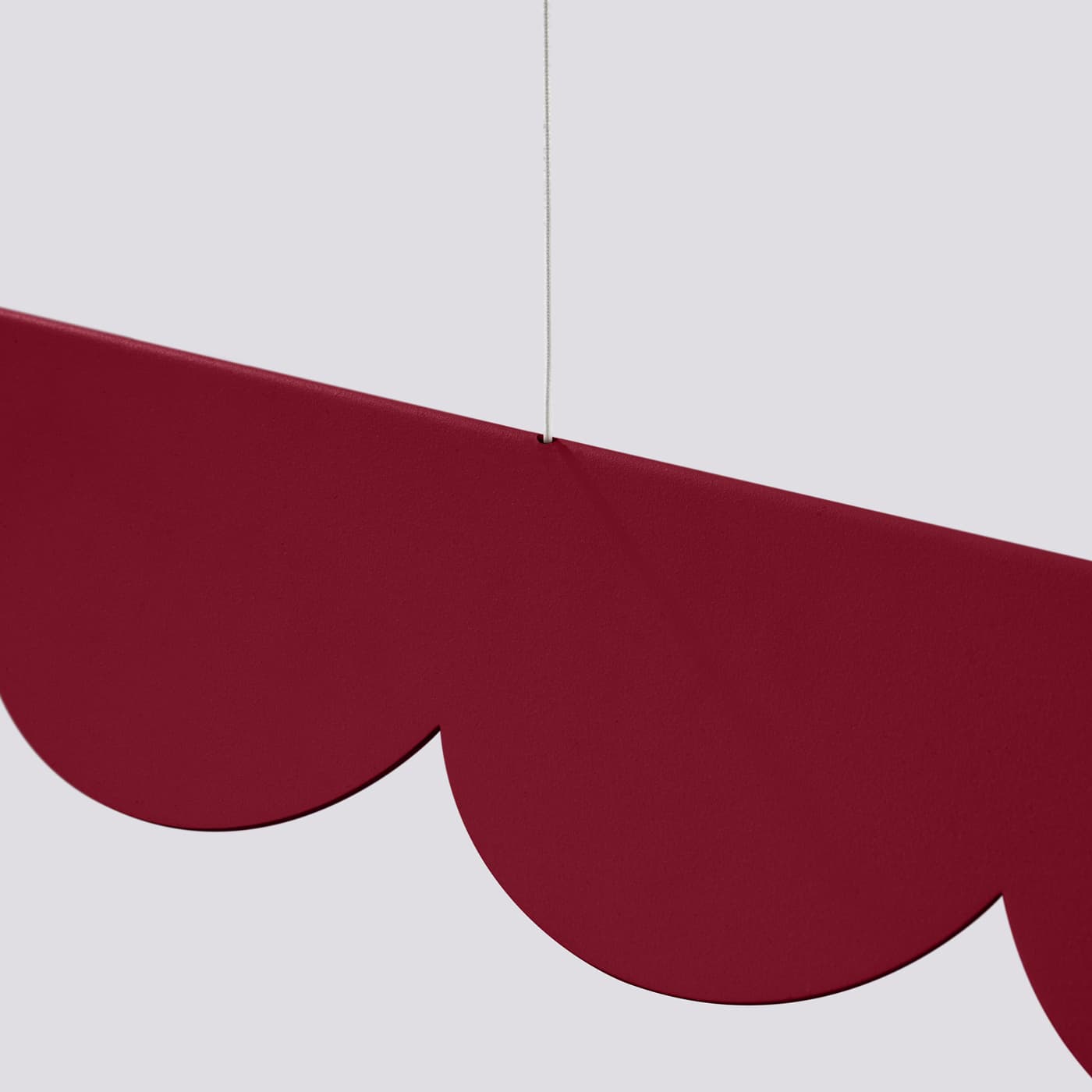 Lampa wisząca BISCUIT 130 cm burgund, Thoro - 310462
