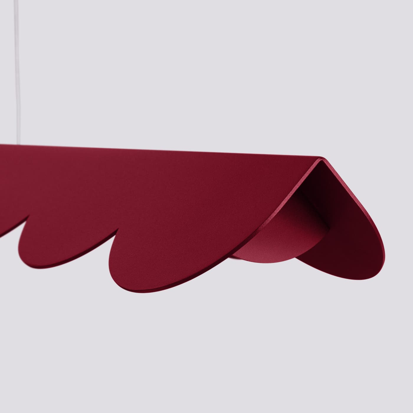 Lampa wisząca BISCUIT 130 cm burgund, Thoro - 310461