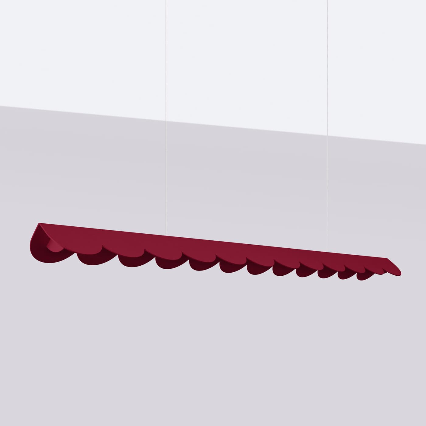Lampa wisząca BISCUIT 130 cm burgund, Thoro - 310457