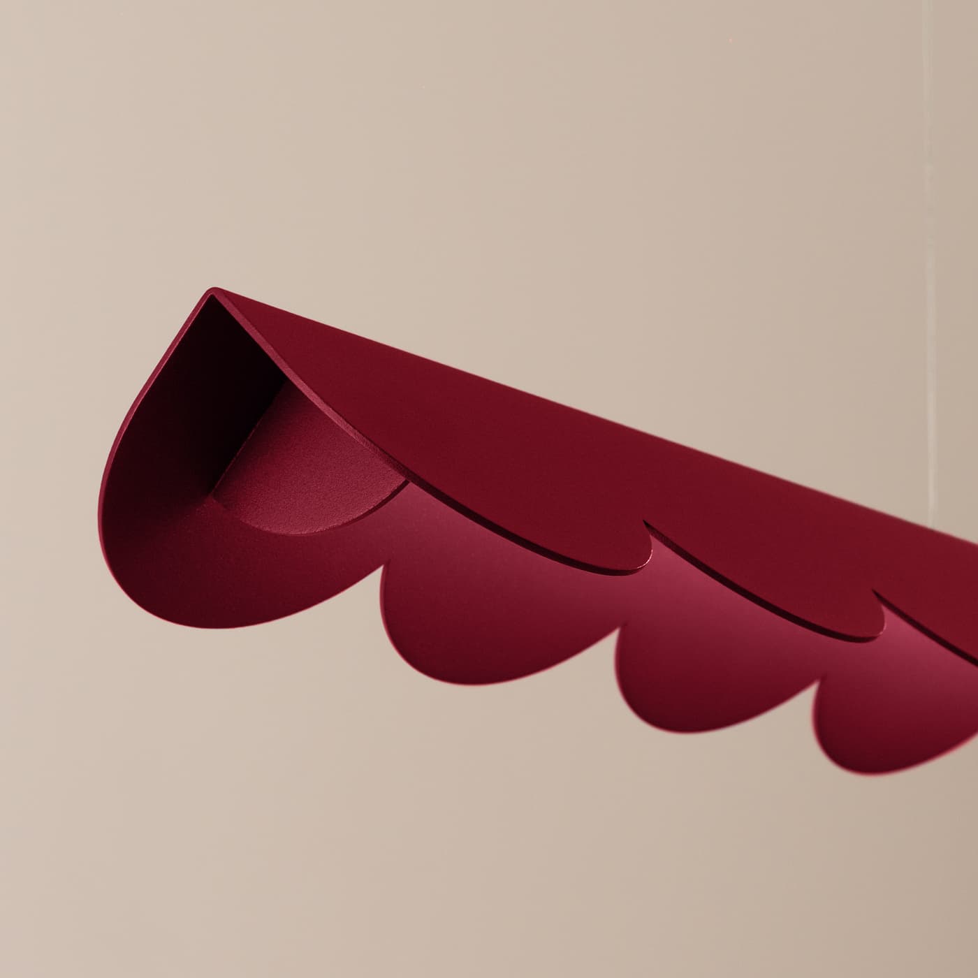 Lampa wisząca BISCUIT 130 cm burgund, Thoro - 310460