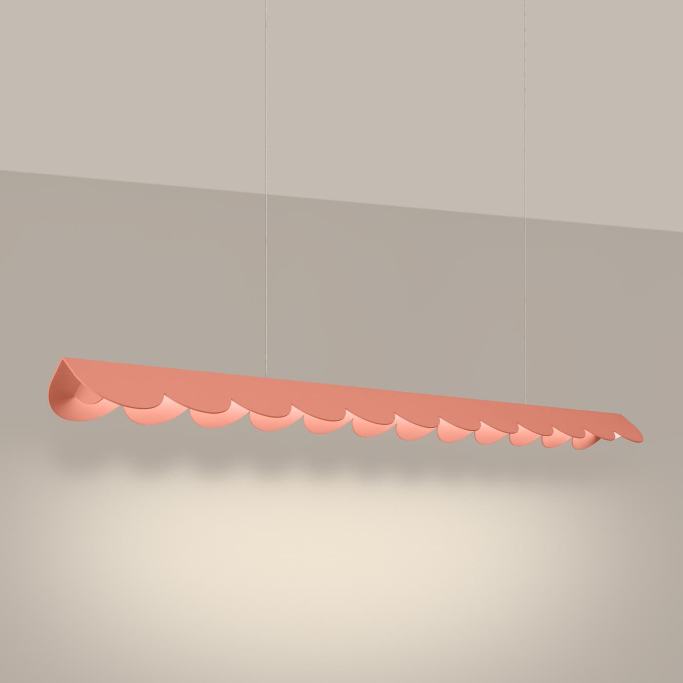 Lampa wisząca BISCUIT 130 cm brzoskwiniowa, Thoro - 310547