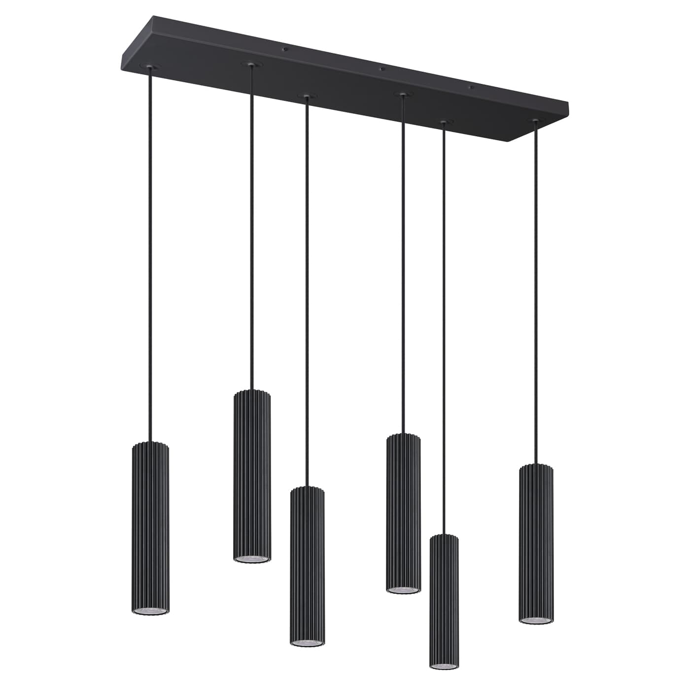 Pendant lamp IVAR 6L black, Thoro