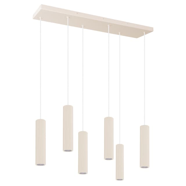 Pendant lamp IVAR 6L, beige white, Thoro - DIMENSION