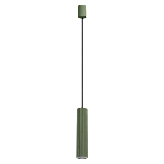 Pendant lamp IVAR 1 olive green, black, Thoro - DIMENSION