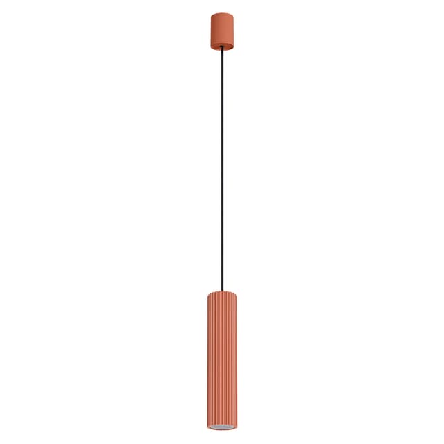 Pendant lamp IVAR 1, ochre red, black, Thoro - DIMENSION