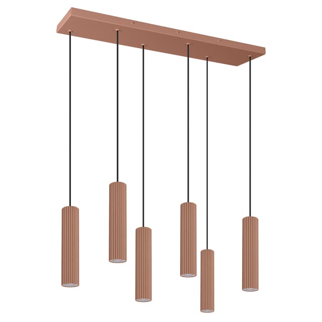 Pendant lamp IVAR 6L mocha, Thoro - DIMENSION