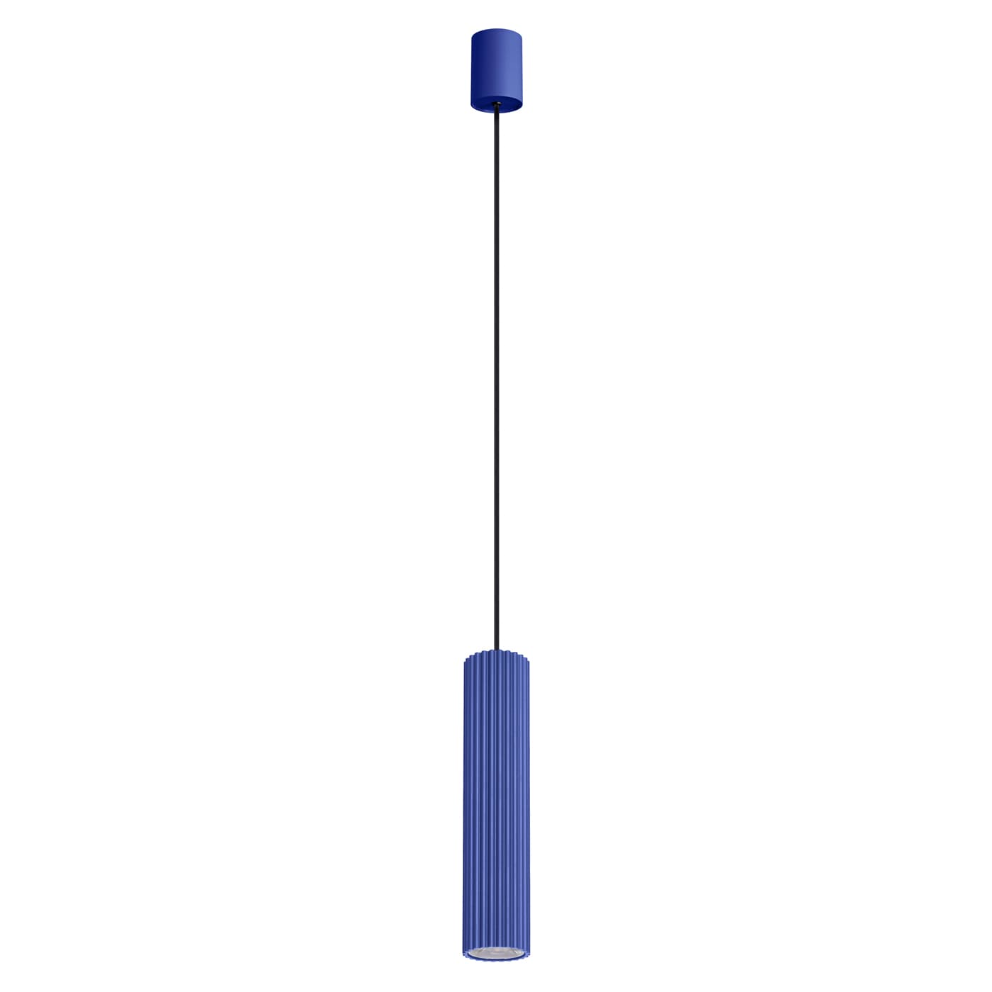 Pendant lamp IVAR 1, ultramarine, black, Thoro