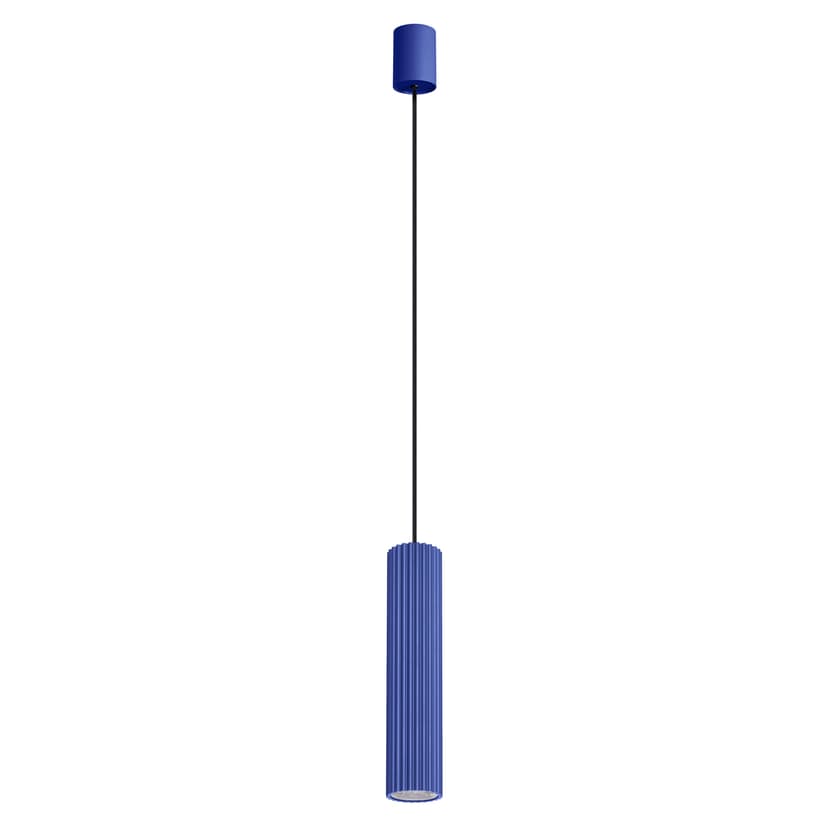 Pendant lamp IVAR 1, ultramarine, black, Thoro