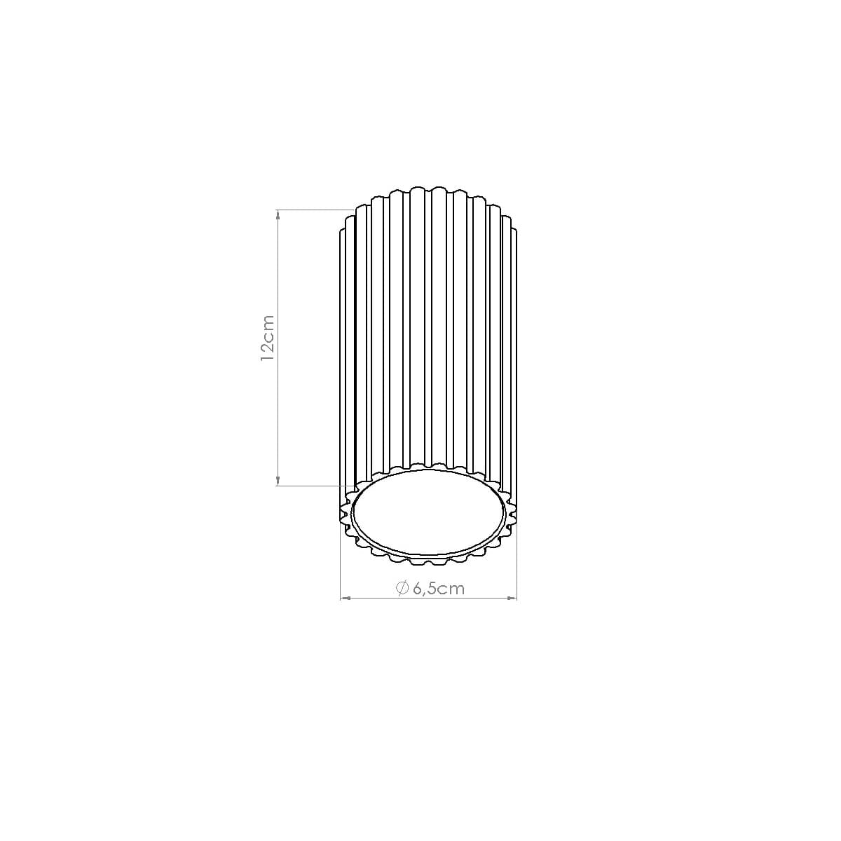 Flush mount IVAR burgundy, Thoro - 311593