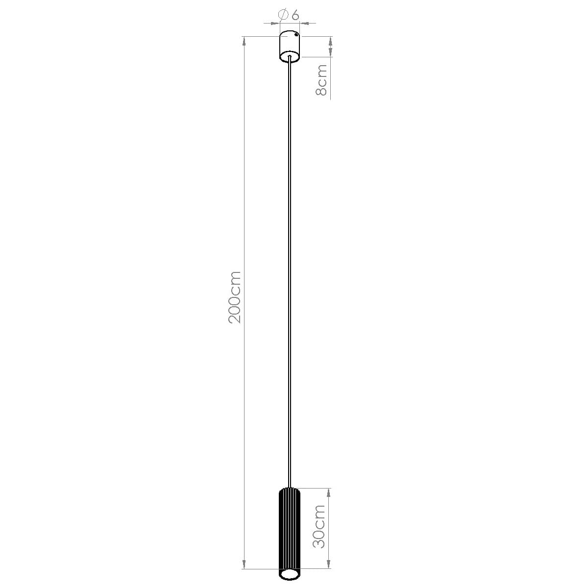Pendant lamp IVAR 1 peach, Thoro - 311573