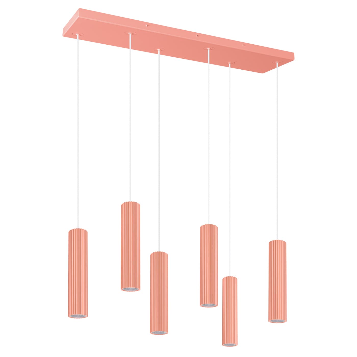 Pendant lamp IVAR 6L peach, Thoro